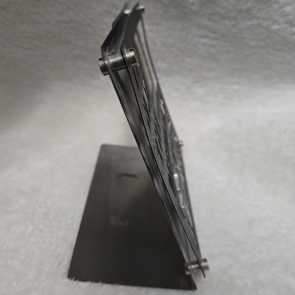 Harley Davidson "...It's The Journey" Metal Standing Picture Frame GUC - Picture 3 of 8